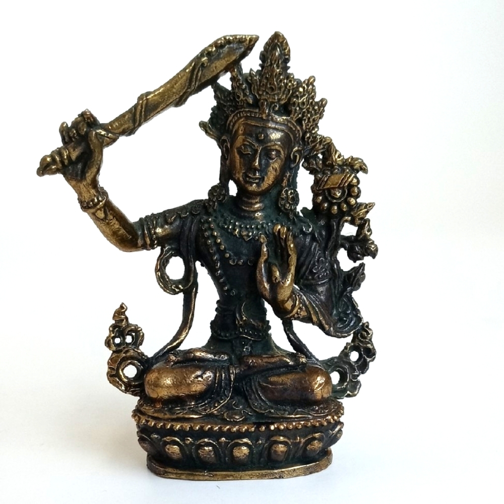 Antique Brass Figurine Home Decor/ Art / Brass Sculpture/ Paperweight